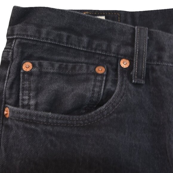 Levi’s 501 Jeans W34 L32 Faded Black Straight Leg Vintage Workwear Style - Picture 3 of 14